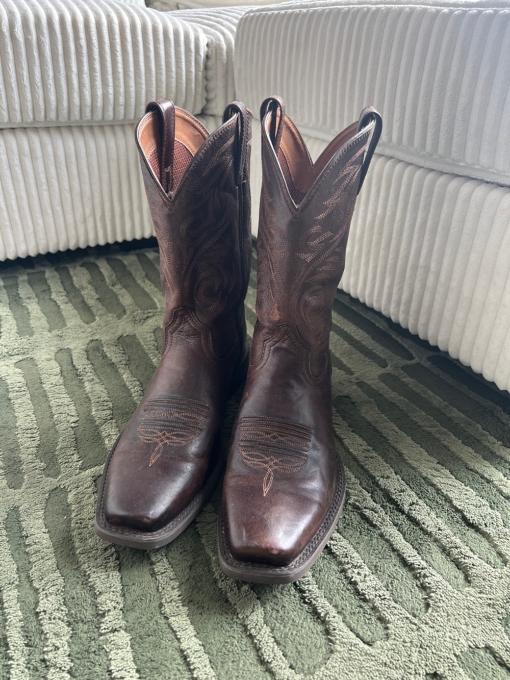 Ariat Brown Leather Cowboy Boots